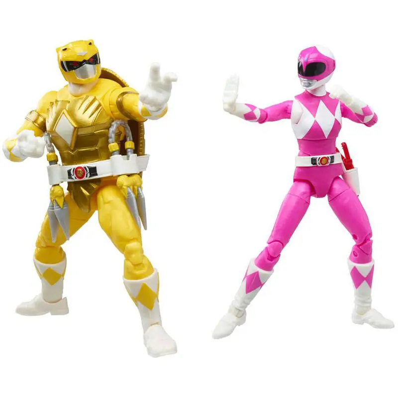 Power Rangers x Wojownicze Żółwie Ninja Lightning Collection Figurki Akcji 2022 Morphed April O'Neil i Michelangelo zdjęcie produktu
