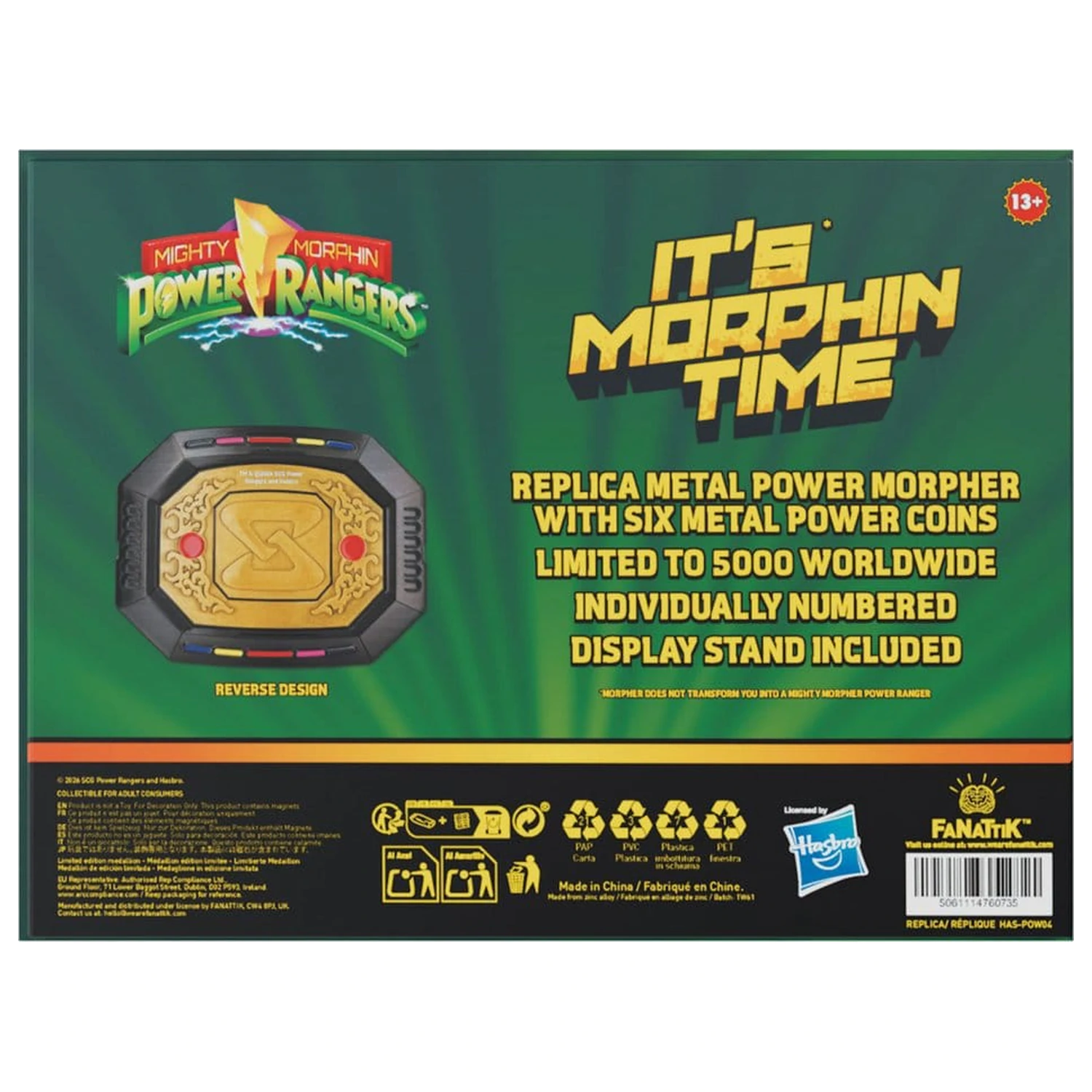Power Rangers Replika wymienny Power Morpher Edycja Limitowana 7 x 9 cm zdjęcie produktu