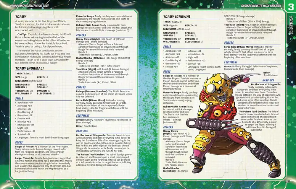Power Rangers RPG book Finster's Monster-Matic Cookbook Sourcebook *Englische Version* - Podręcznik  zdjęcie produktu