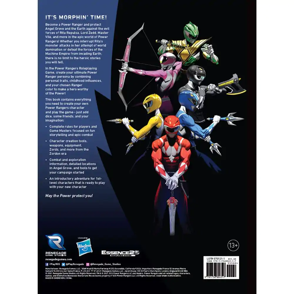 Power Rangers RPG Podręcznik Główny *English Version* zdjęcie produktu