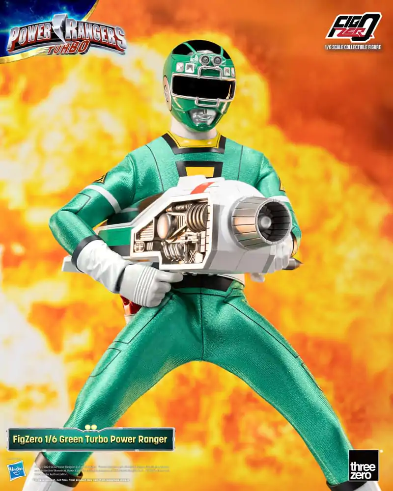 Power Rangers Turbo FigZero Figurka Akcji 1/6 Zielony Turbo Power Ranger 30 cm zdjęcie produktu