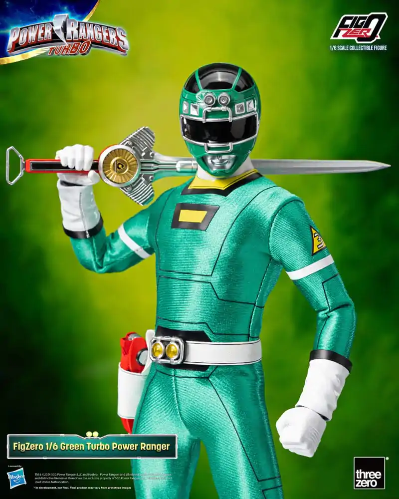 Power Rangers Turbo FigZero Figurka Akcji 1/6 Zielony Turbo Power Ranger 30 cm zdjęcie produktu