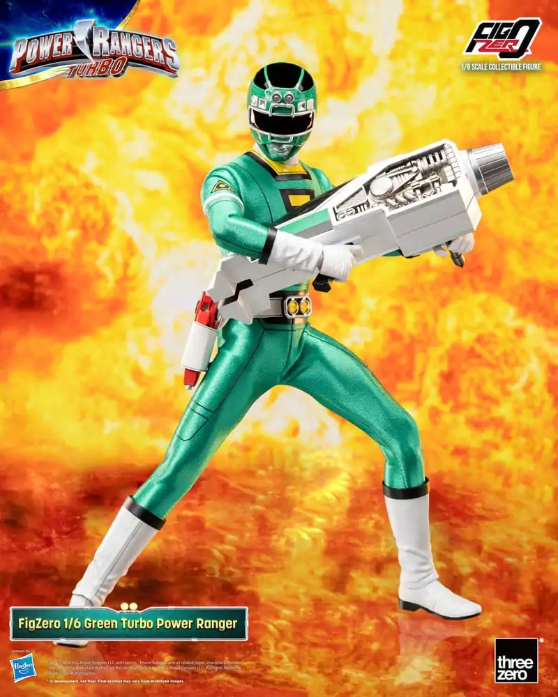 Power Rangers Turbo FigZero Figurka Akcji 1/6 Zielony Turbo Power Ranger 30 cm zdjęcie produktu