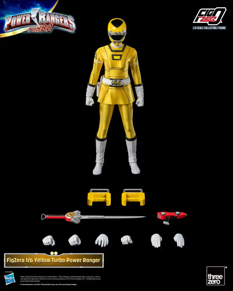 Power Rangers Turbo FigZero Figurka Akcji 1/6 Żółty Turbo Power Ranger 30 cm zdjęcie produktu