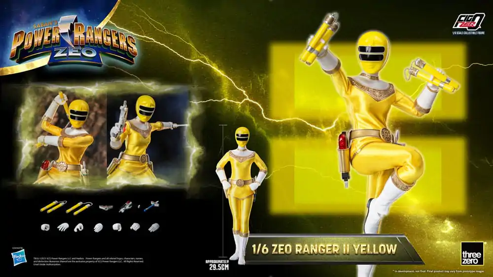 Power Rangers Zeo FigZero Figurka Akcji 1/6 Ranger II Żółty 30 cm zdjęcie produktu