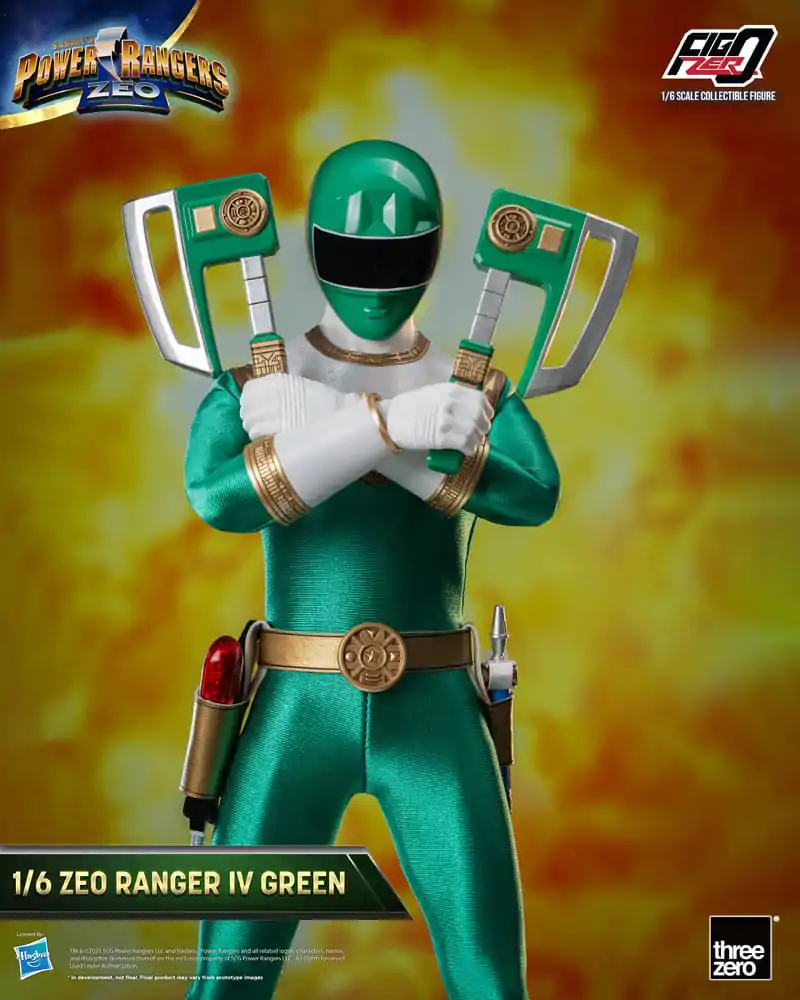 Power Rangers Zeo FigZero Figurka Akcji 1/6 Ranger IV Zielony 30 cm zdjęcie produktu