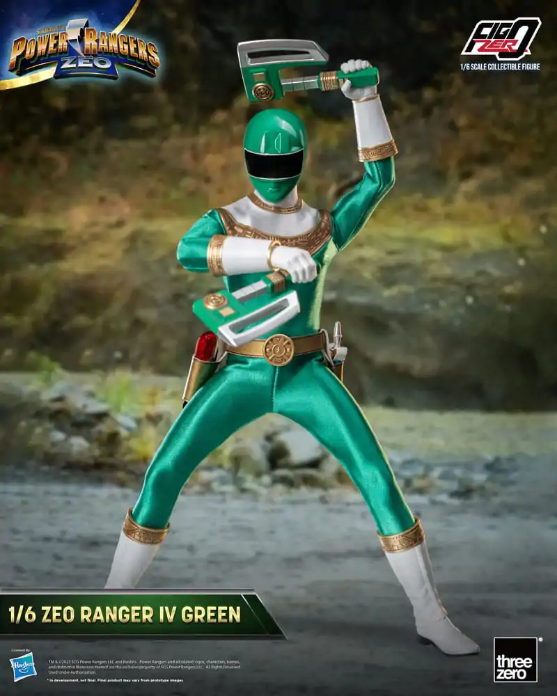 Power Rangers Zeo FigZero Figurka Akcji 1/6 Ranger IV Zielony 30 cm zdjęcie produktu