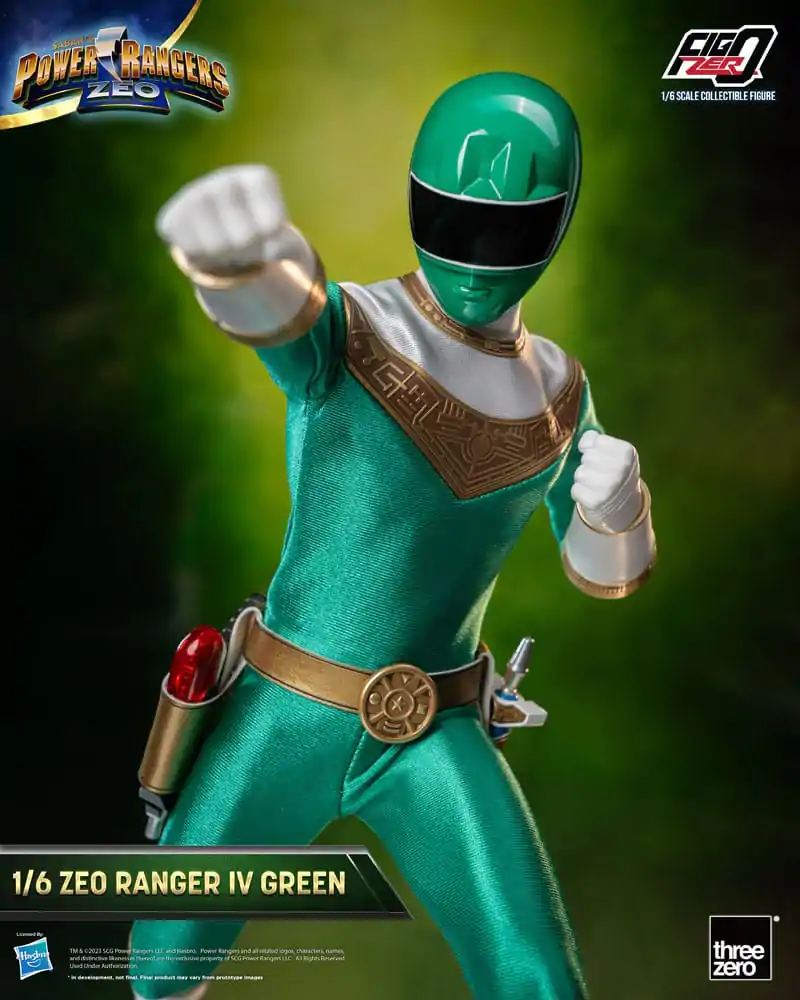 Power Rangers Zeo FigZero Figurka Akcji 1/6 Ranger IV Zielony 30 cm zdjęcie produktu