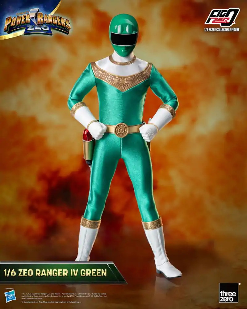 Power Rangers Zeo FigZero Figurka Akcji 1/6 Ranger IV Zielony 30 cm zdjęcie produktu