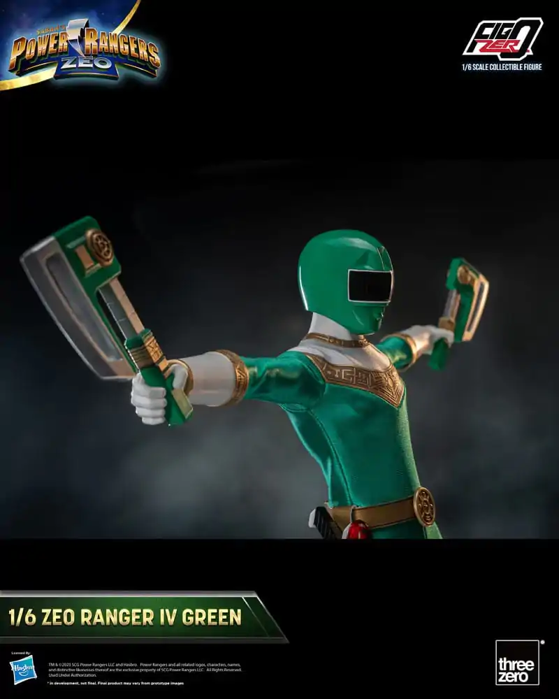 Power Rangers Zeo FigZero Figurka Akcji 1/6 Ranger IV Zielony 30 cm zdjęcie produktu