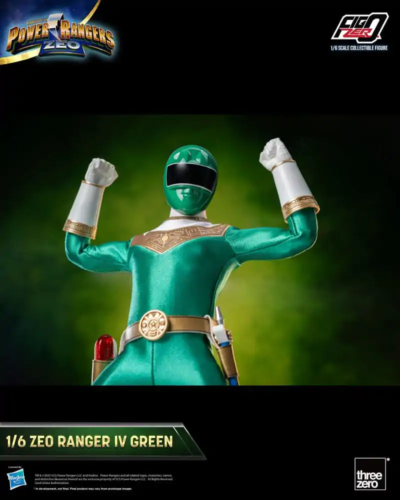 Power Rangers Zeo FigZero Figurka Akcji 1/6 Ranger IV Zielony 30 cm zdjęcie produktu