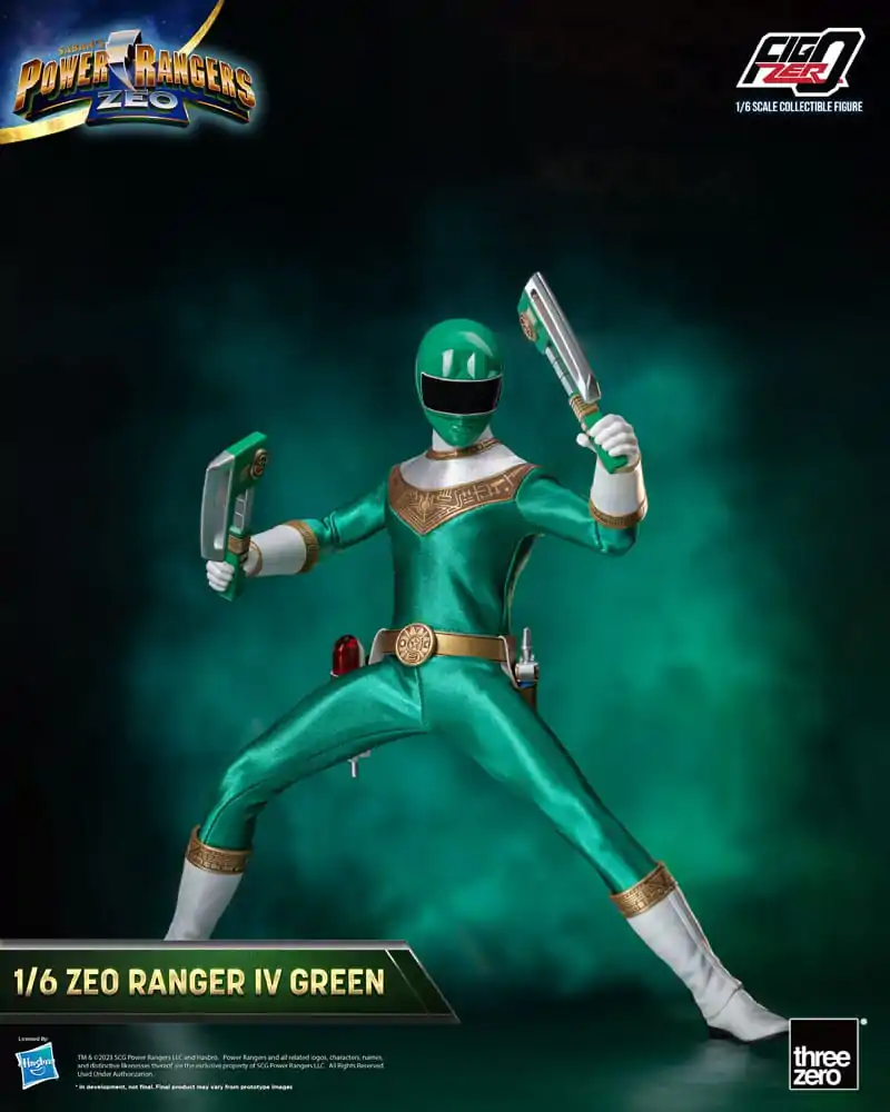 Power Rangers Zeo FigZero Figurka Akcji 1/6 Ranger IV Zielony 30 cm zdjęcie produktu