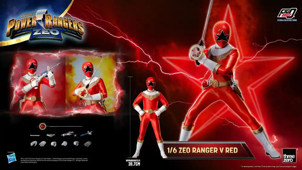 Power Rangers Zeo FigZero Figurka Akcji 1/6 Ranger V Red 30 cm zdjęcie produktu