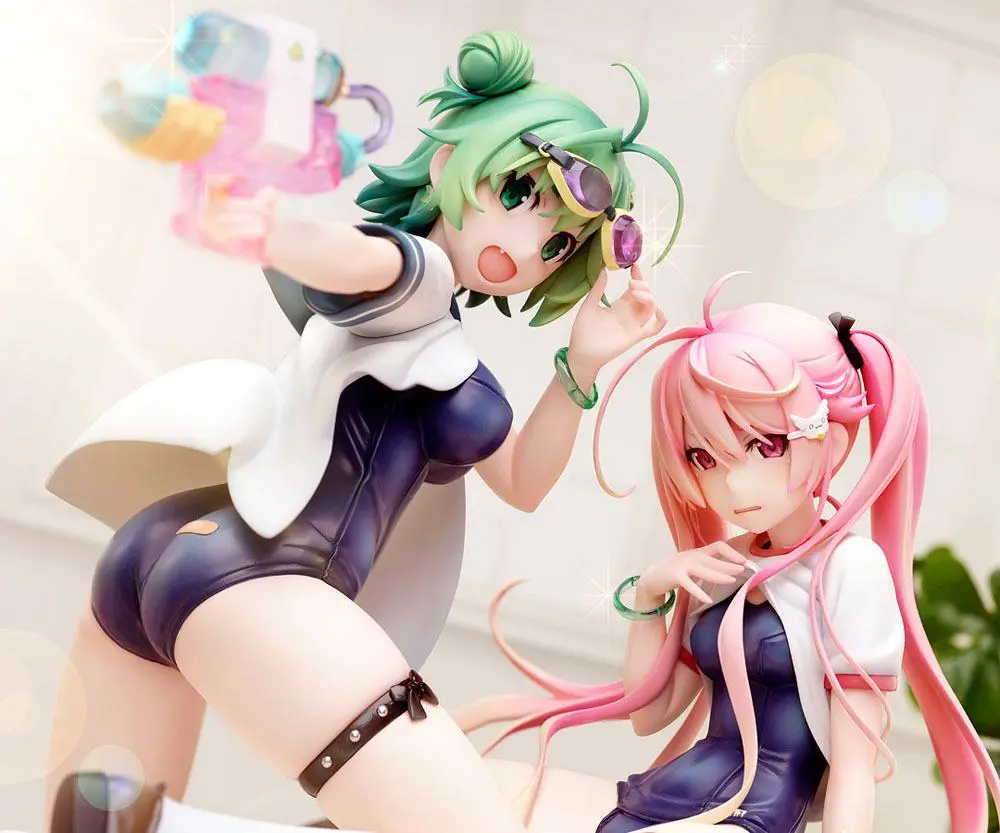 Poyoyon Rock Artwork Collection Statua PVC 1/5.5 Midori & Pink Sukumizu 28 cm zdjęcie produktu
