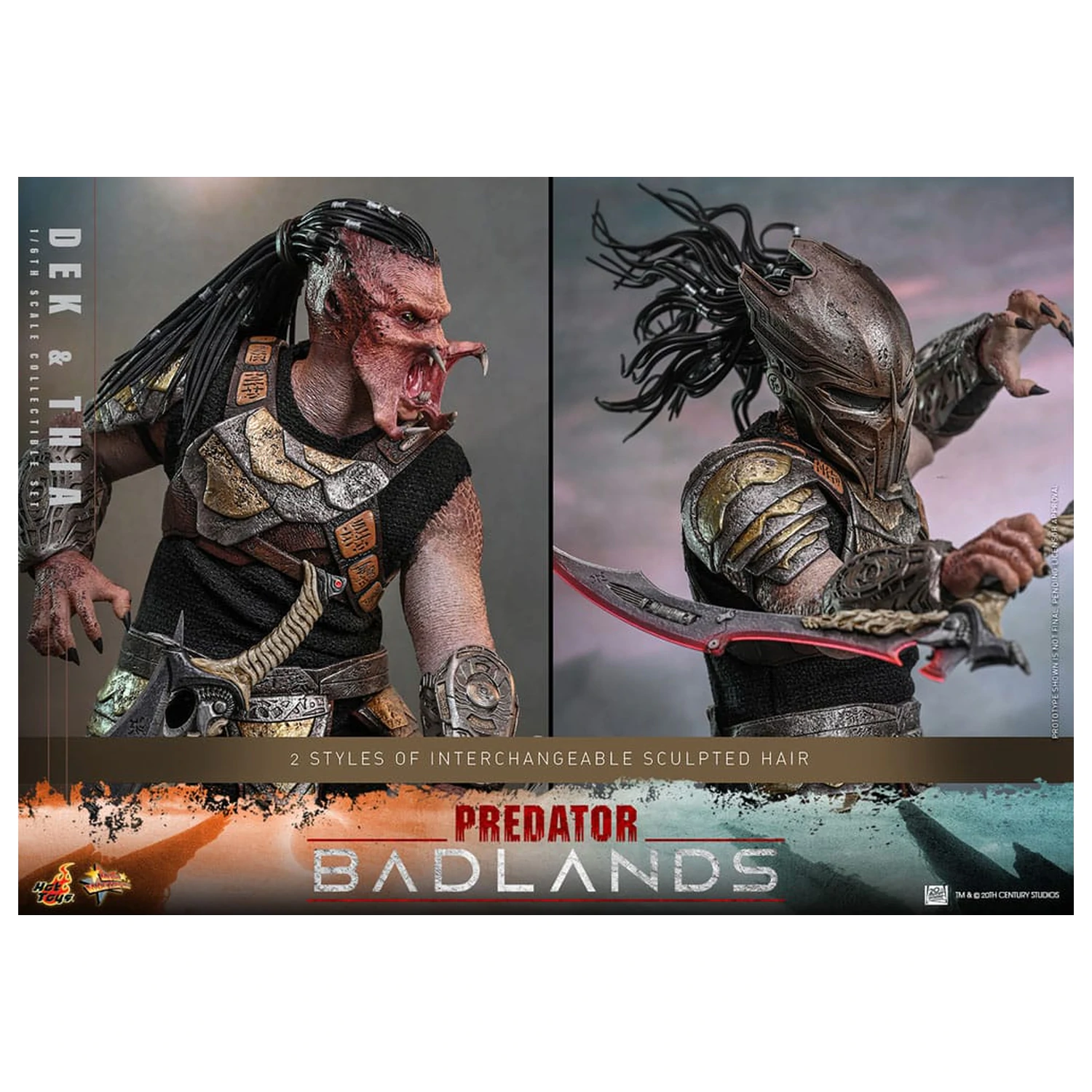 Predator: Badlands Movie Masterpiece figurka akcji 1/6 Dek & Thia 30 cm zdjęcie produktu