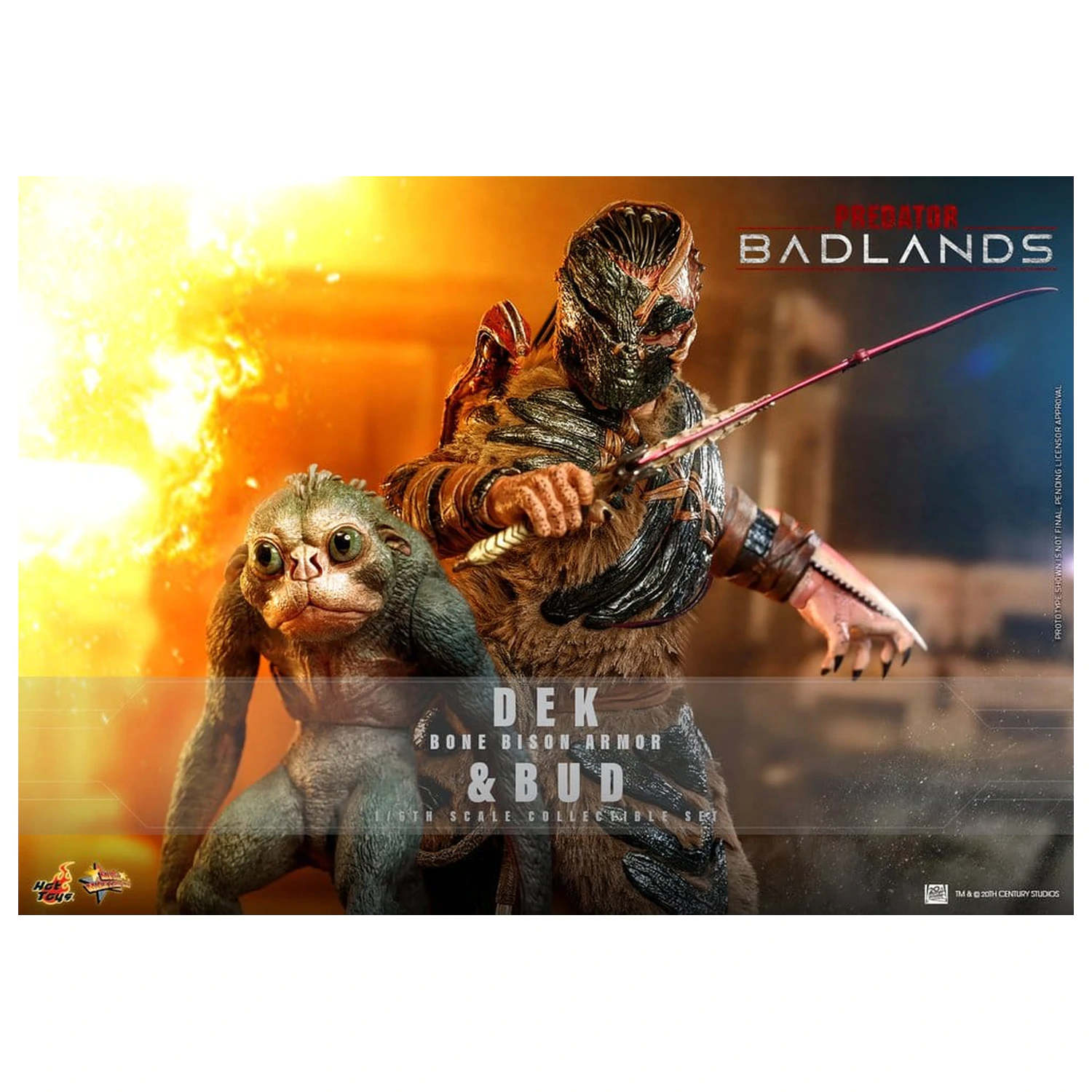 Predator: Badlands Movie Masterpiece figurki akcji 2-pak 1/6 Dek (Bone Bison Armor) i Bud 31 cm zdjęcie produktu