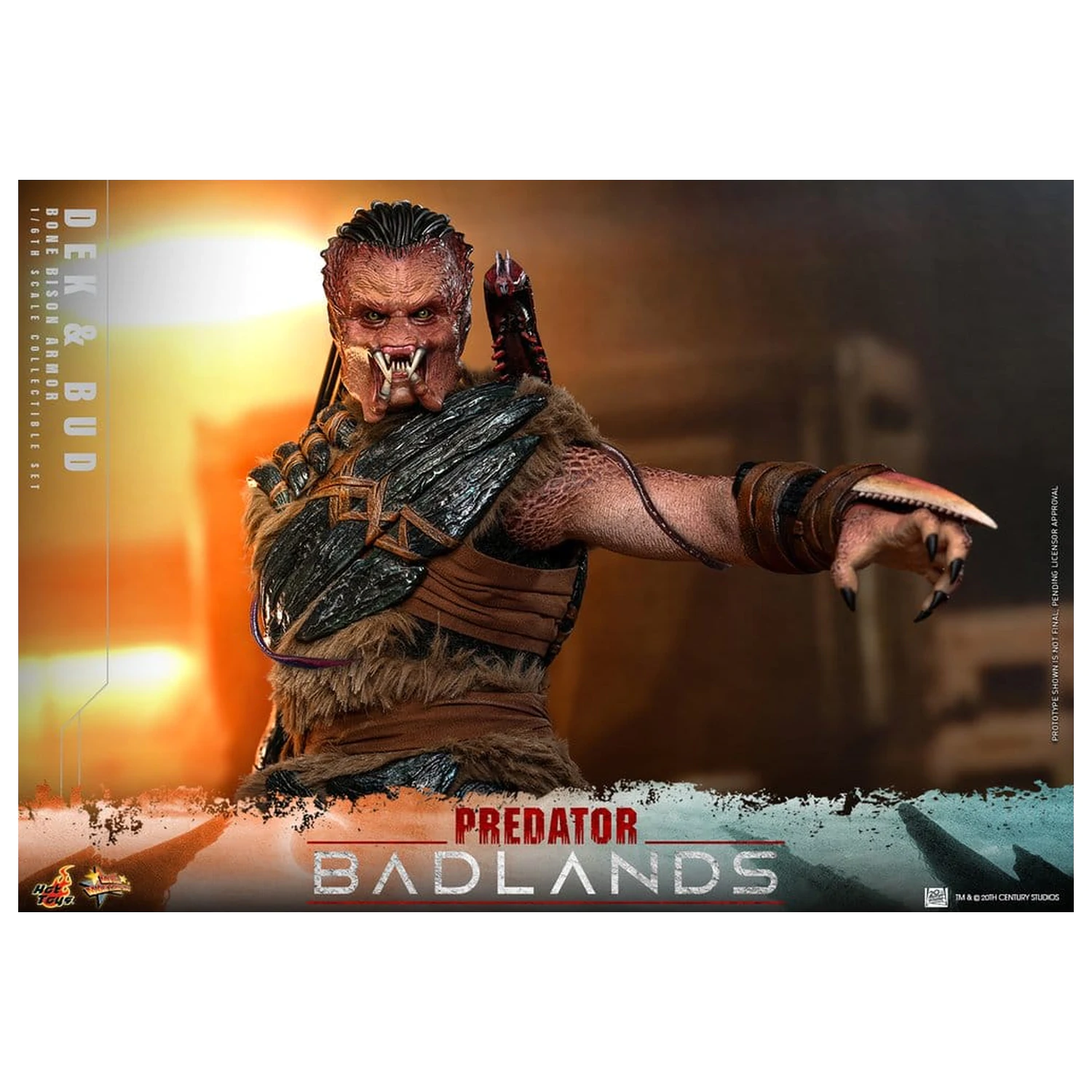 Predator: Badlands Movie Masterpiece figurki akcji 2-pak 1/6 Dek (Bone Bison Armor) i Bud 31 cm zdjęcie produktu