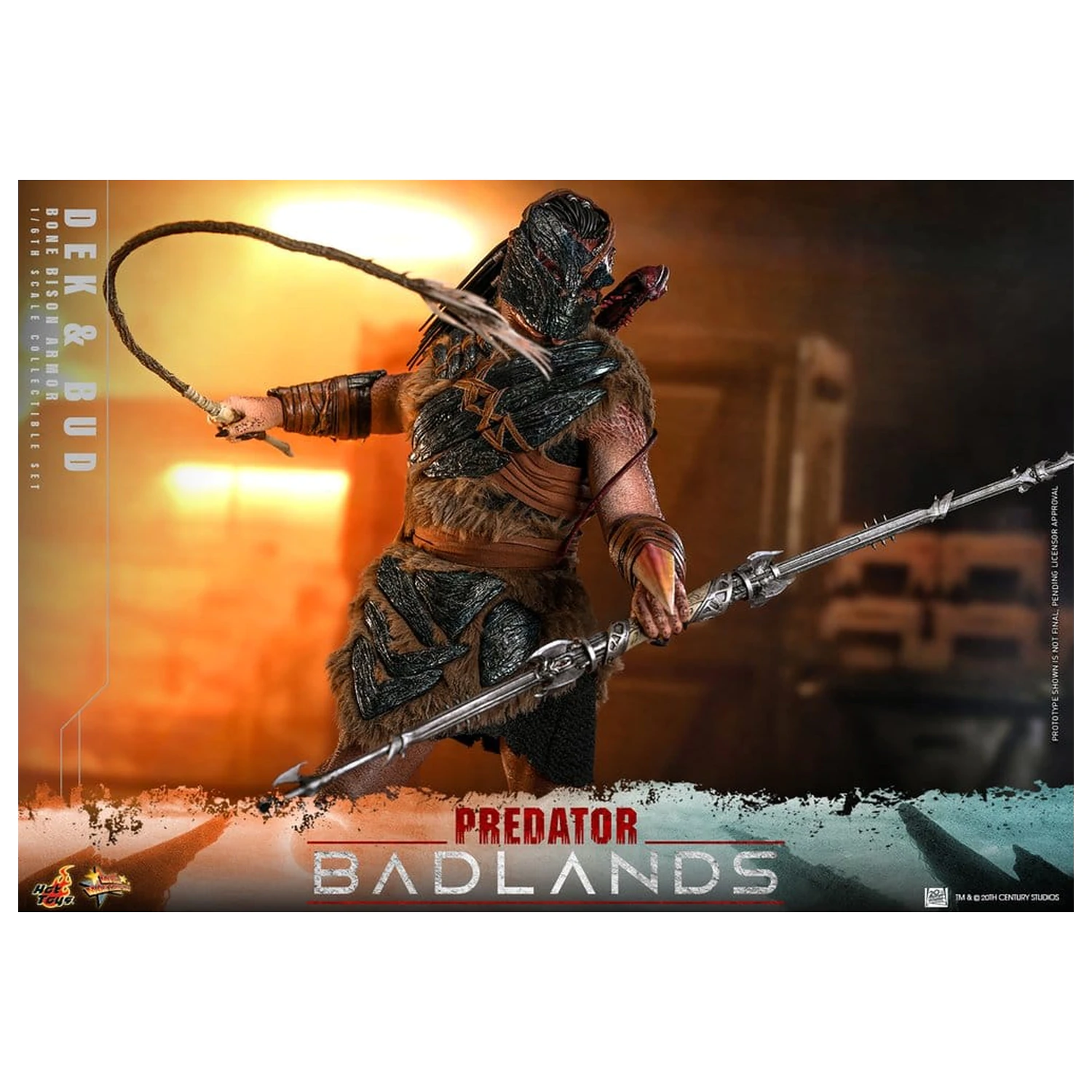 Predator: Badlands Movie Masterpiece figurki akcji 2-pak 1/6 Dek (Bone Bison Armor) i Bud 31 cm zdjęcie produktu