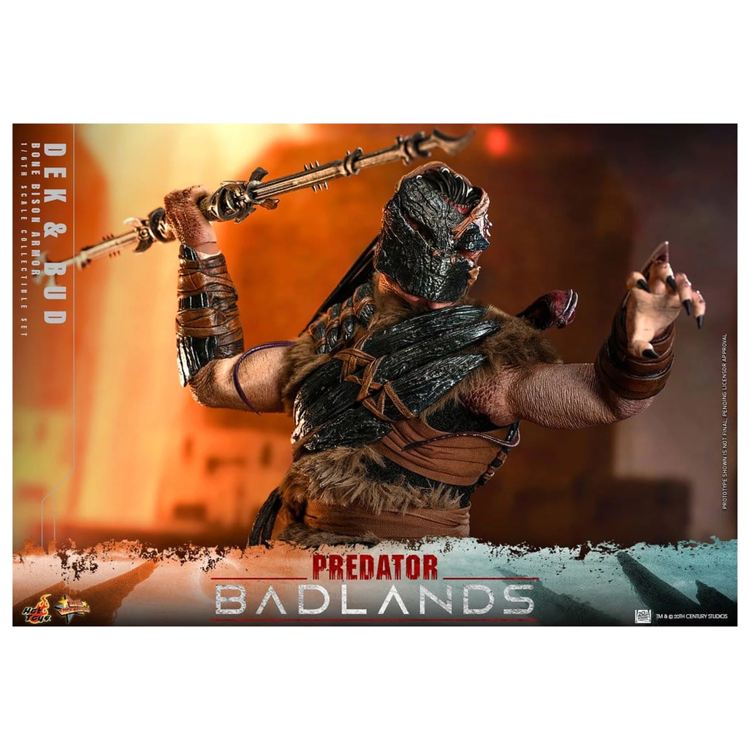 Predator: Badlands Movie Masterpiece figurki akcji 2-pak 1/6 Dek (Bone Bison Armor) i Bud 31 cm zdjęcie produktu