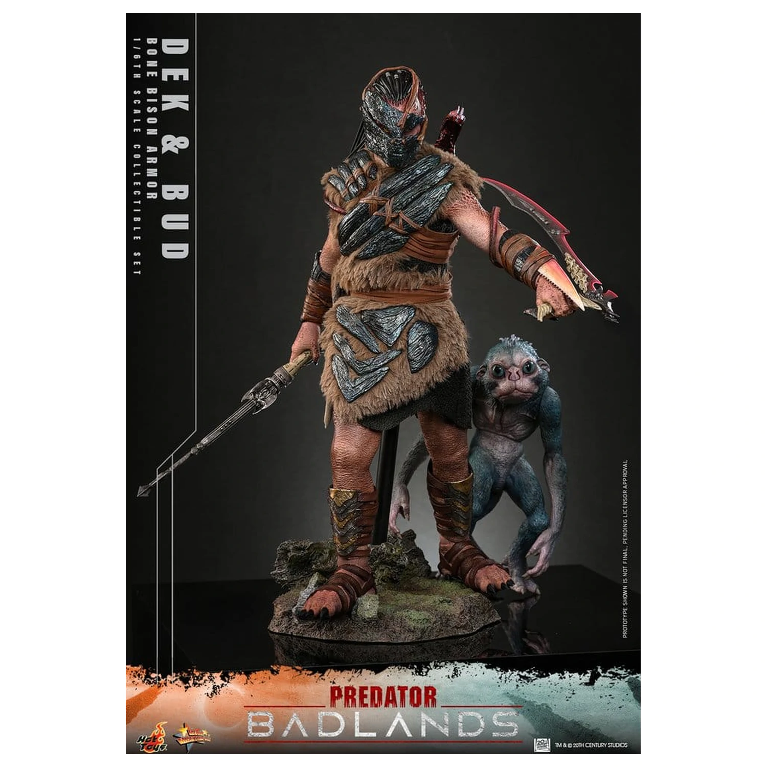 Predator: Badlands Movie Masterpiece figurki akcji 2-pak 1/6 Dek (Bone Bison Armor) i Bud 31 cm zdjęcie produktu