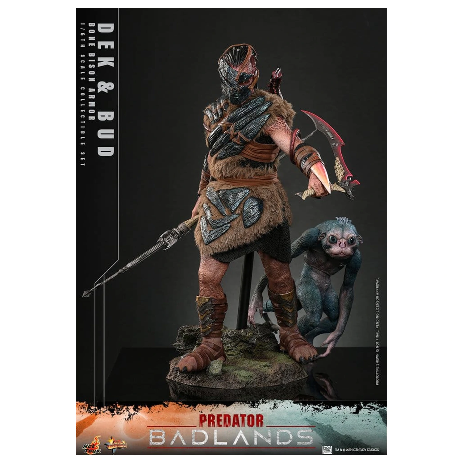 Predator: Badlands Movie Masterpiece figurki akcji 2-pak 1/6 Dek (Bone Bison Armor) i Bud 31 cm zdjęcie produktu