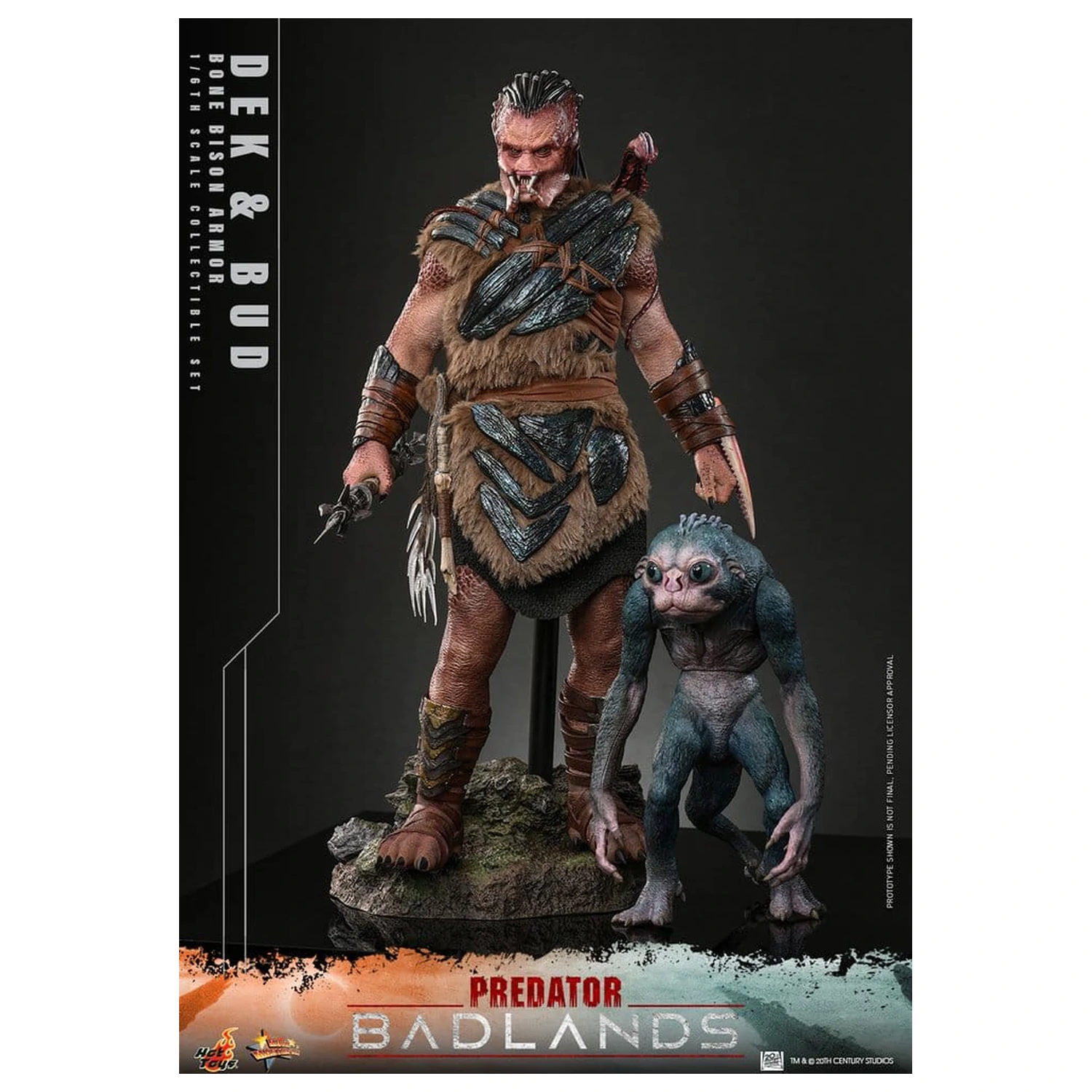 Predator: Badlands Movie Masterpiece figurki akcji 2-pak 1/6 Dek (Bone Bison Armor) i Bud 31 cm zdjęcie produktu