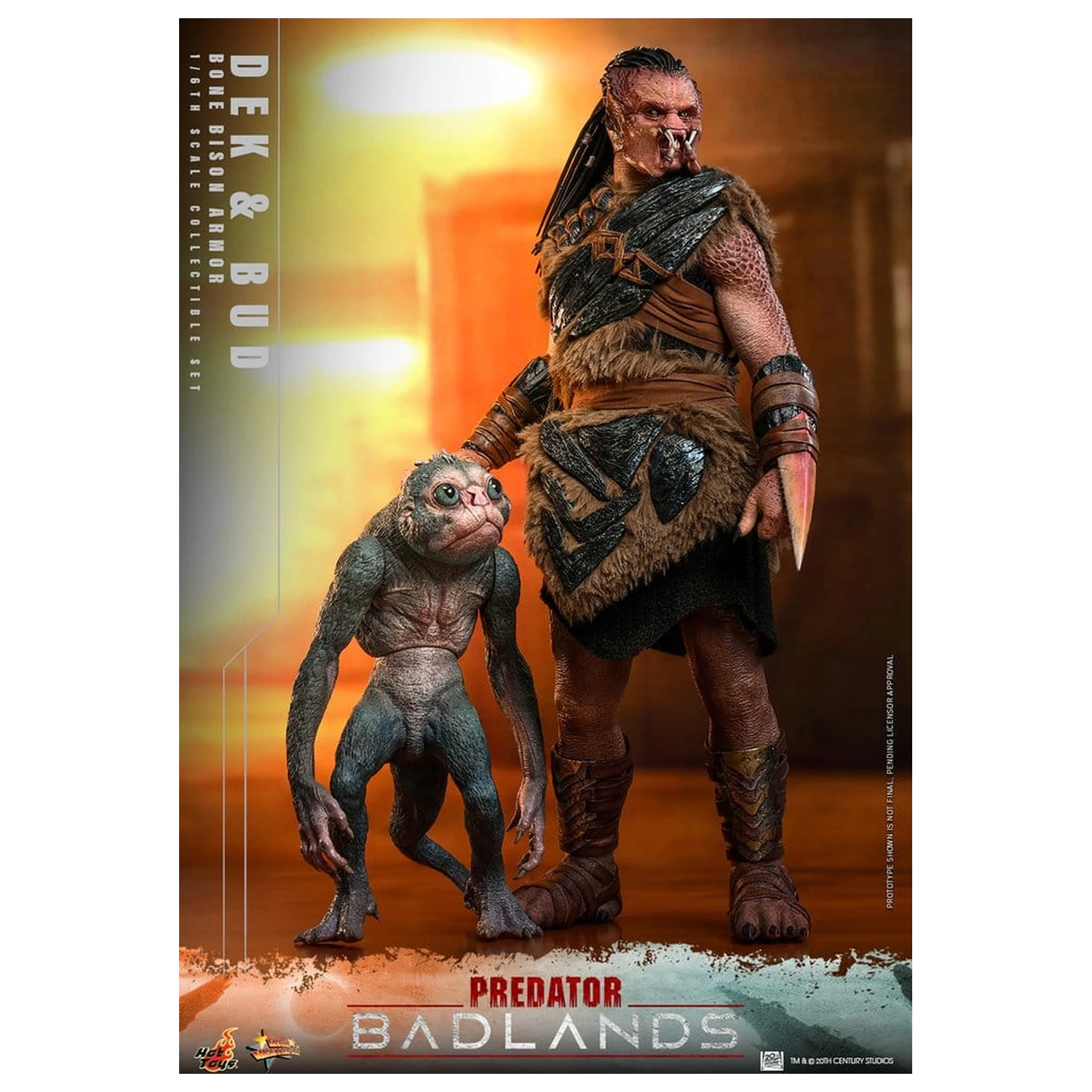 Predator: Badlands Movie Masterpiece figurki akcji 2-pak 1/6 Dek (Bone Bison Armor) i Bud 31 cm zdjęcie produktu