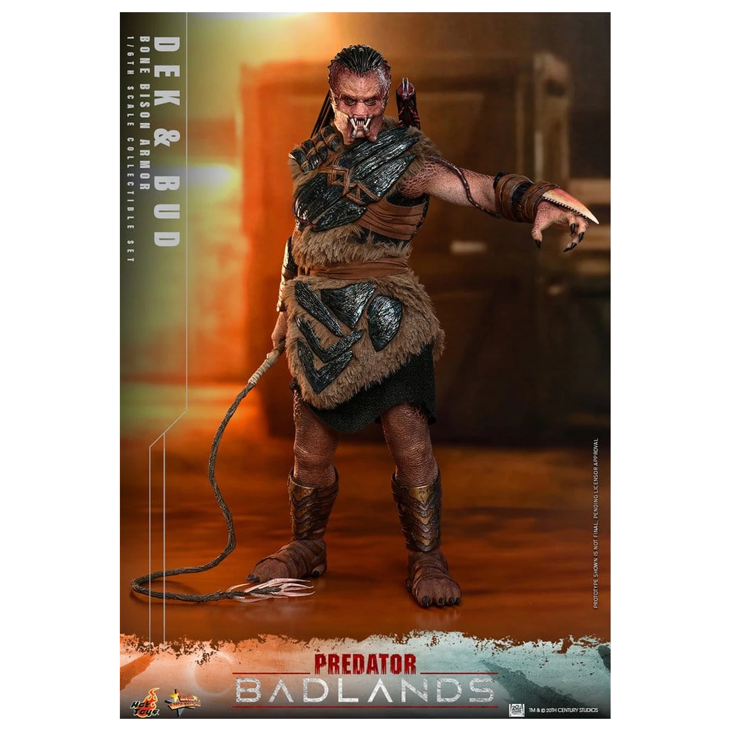 Predator: Badlands Movie Masterpiece figurki akcji 2-pak 1/6 Dek (Bone Bison Armor) i Bud 31 cm zdjęcie produktu
