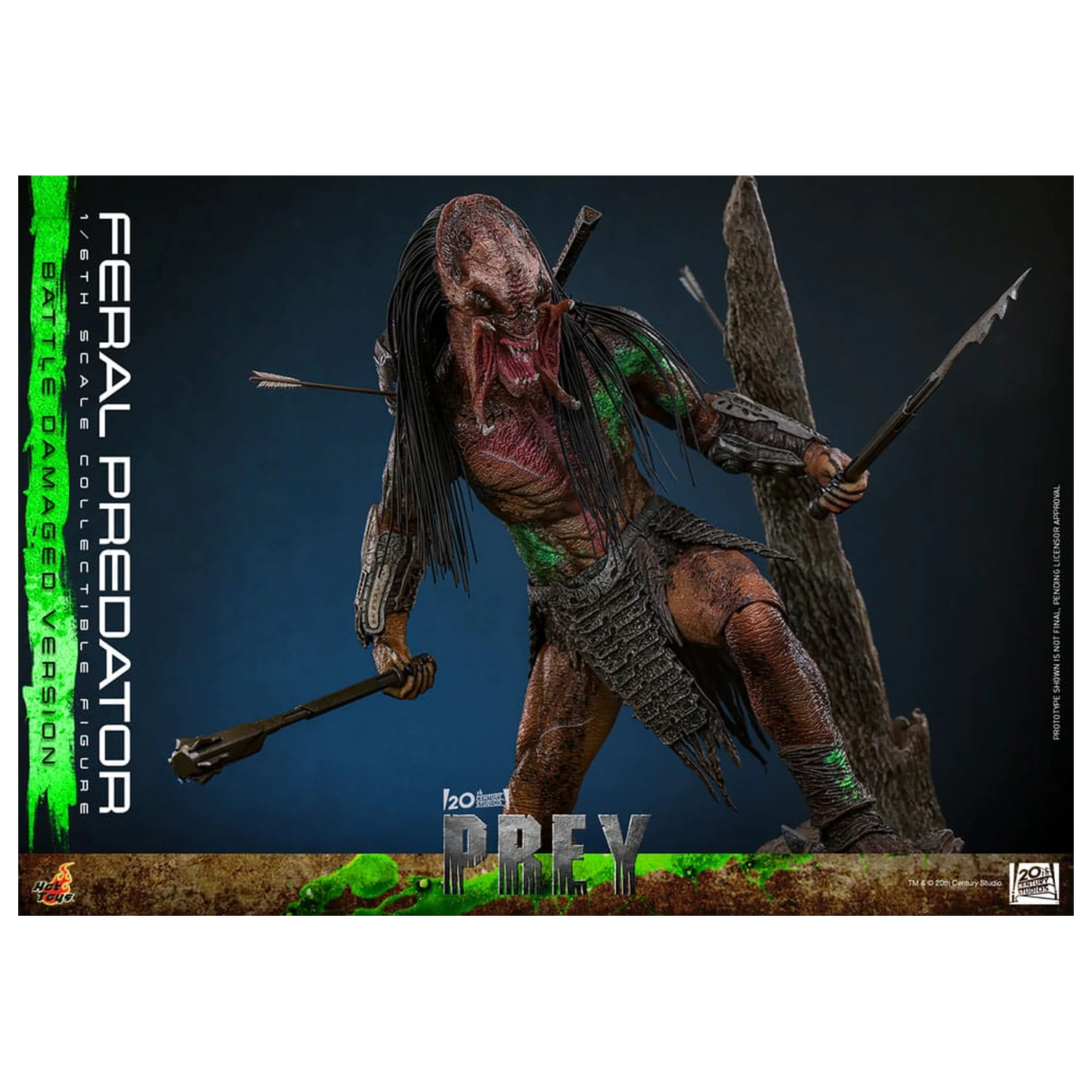 Prey Action Figure 1/6 Feral Predator (Battle Damaged Version) 37 cm zdjęcie produktu