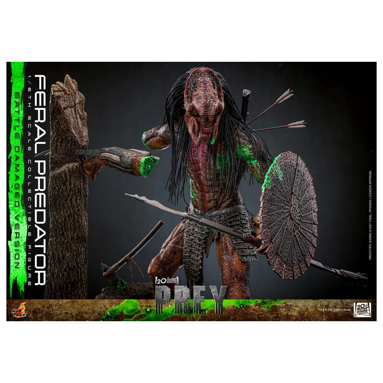 Prey Action Figure 1/6 Feral Predator (Battle Damaged Version) 37 cm zdjęcie produktu