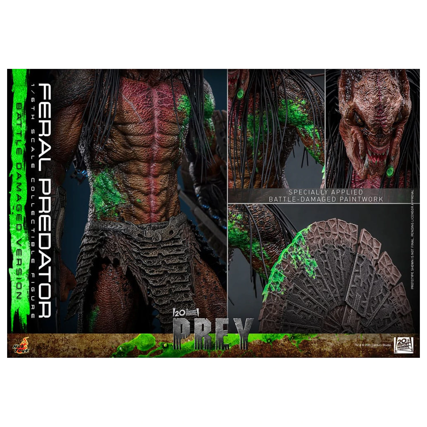 Prey Action Figure 1/6 Feral Predator (Battle Damaged Version) 37 cm zdjęcie produktu
