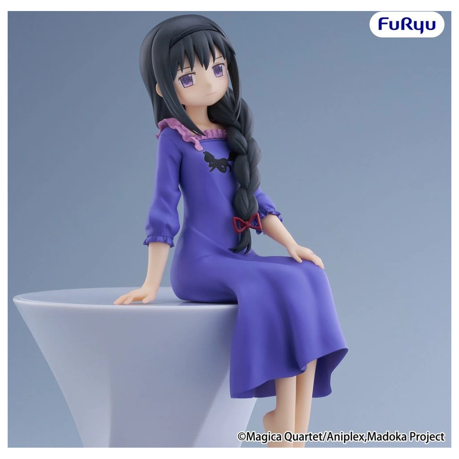 Puella Magi Madoka Magica figurka PVC ogranicznik do pojemnika z makaronem -Homura Akemi- 15 cm zdjęcie produktu