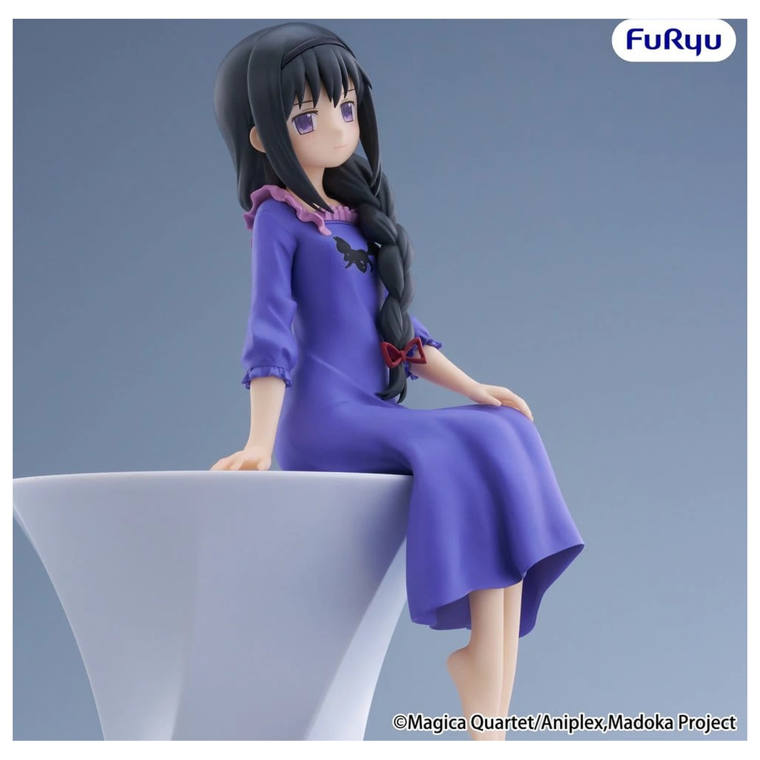 Puella Magi Madoka Magica figurka PVC ogranicznik do pojemnika z makaronem -Homura Akemi- 15 cm zdjęcie produktu