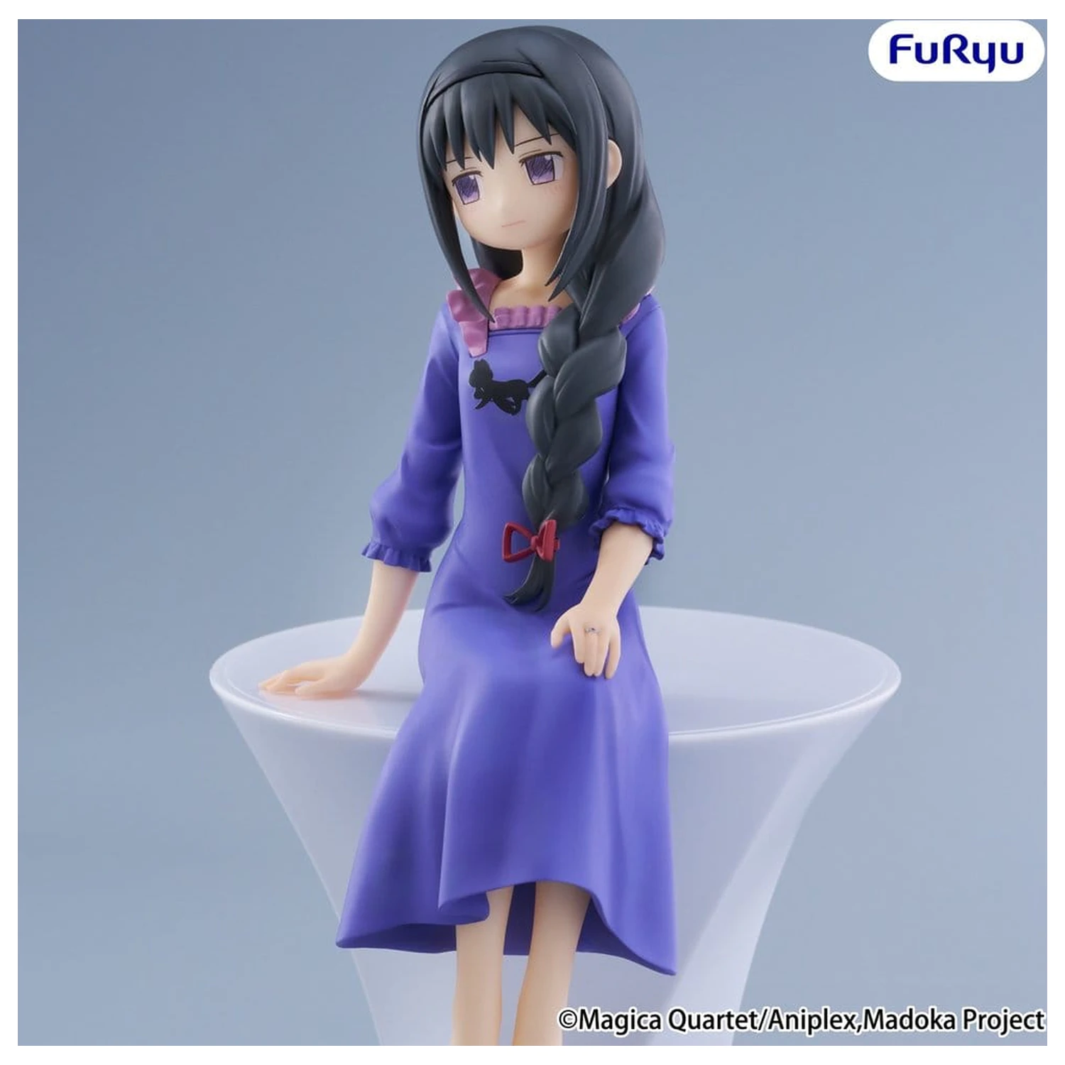 Puella Magi Madoka Magica figurka PVC ogranicznik do pojemnika z makaronem -Homura Akemi- 15 cm zdjęcie produktu