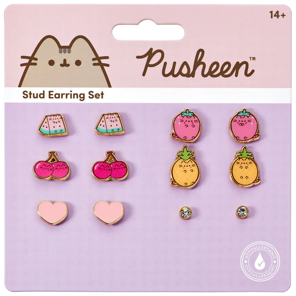 Pusheen Zestaw 6 par kolczyków zdjęcie produktu