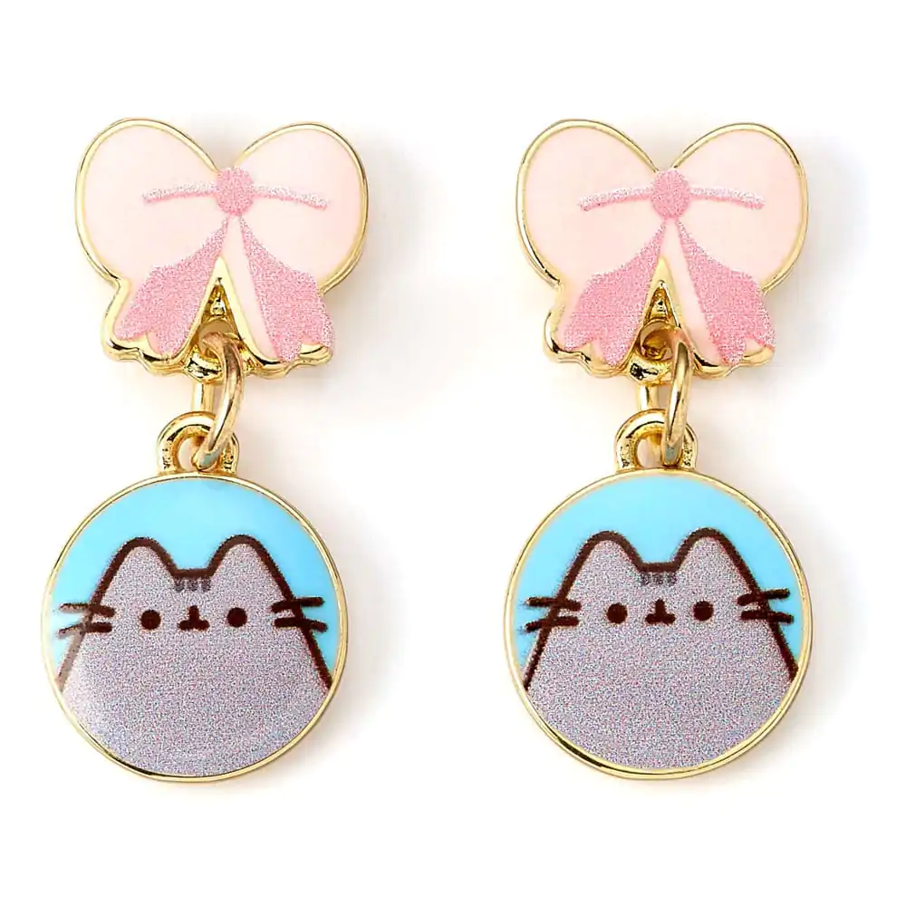 Kolczyki Pusheen Drop Różowe Kokardki zdjęcie produktu