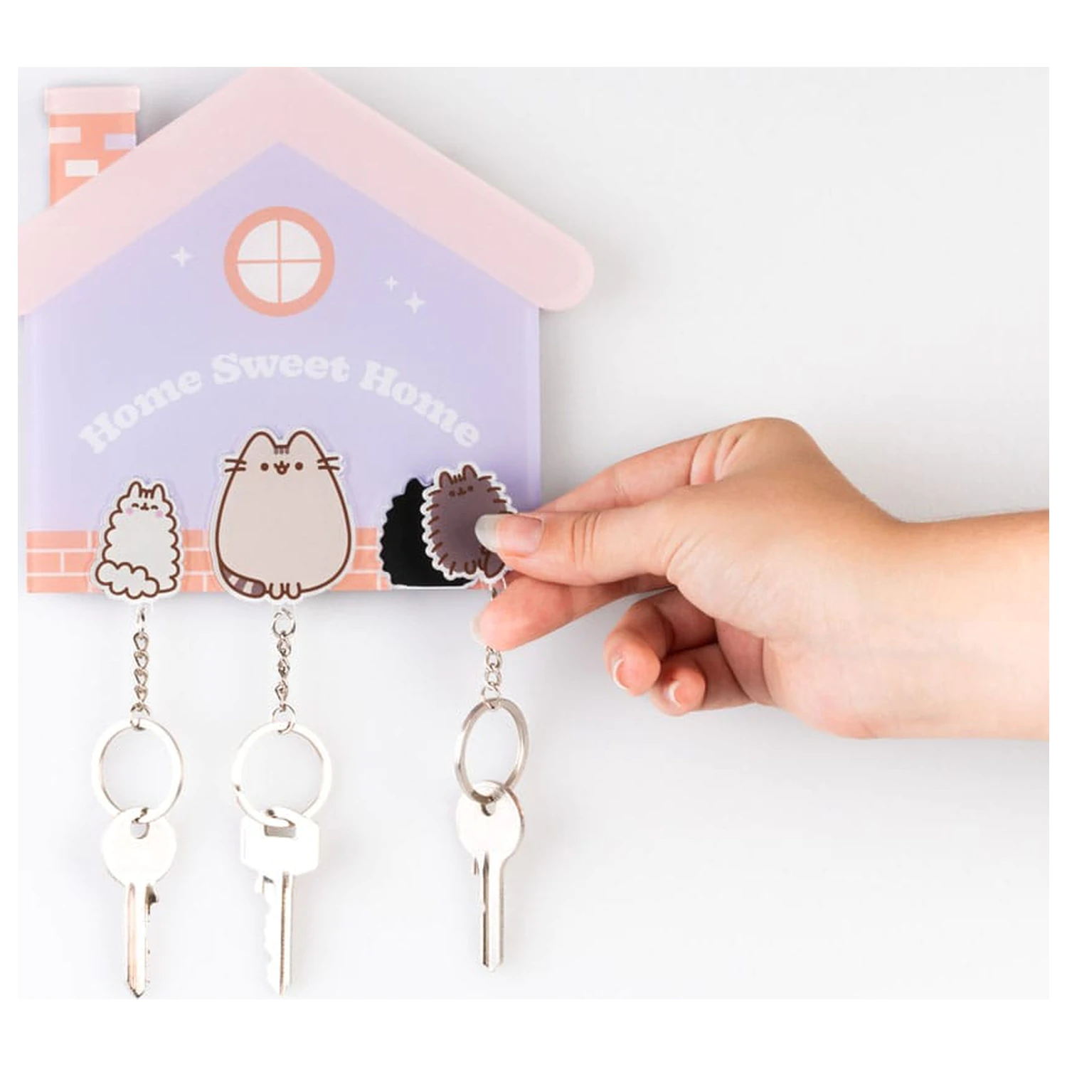 Pusheen wieszak na klucze wraz z 3 breloczkami zdjęcie produktu