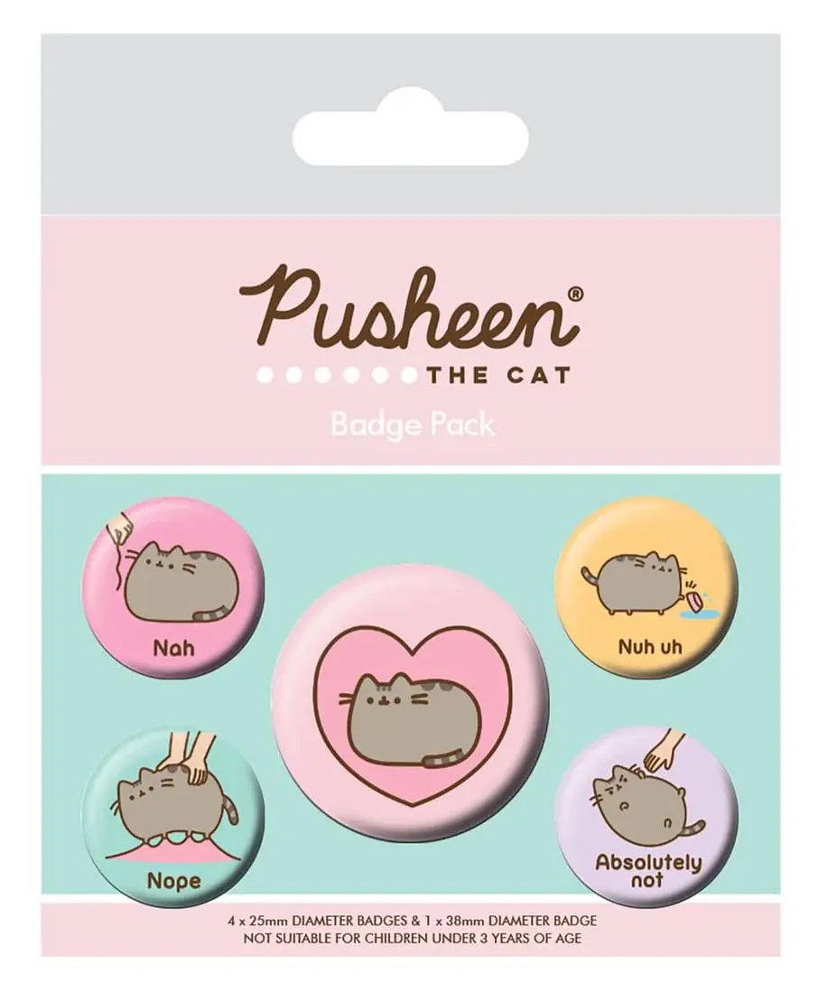 Pusheen przypinki z agrafką 5-Pack Pusheen Nah zdjęcie produktu