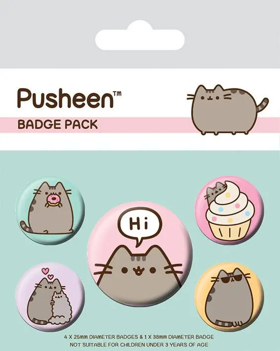 Pusheen Przypinki 5-Pak Pusheen Says Hi zdjęcie produktu
