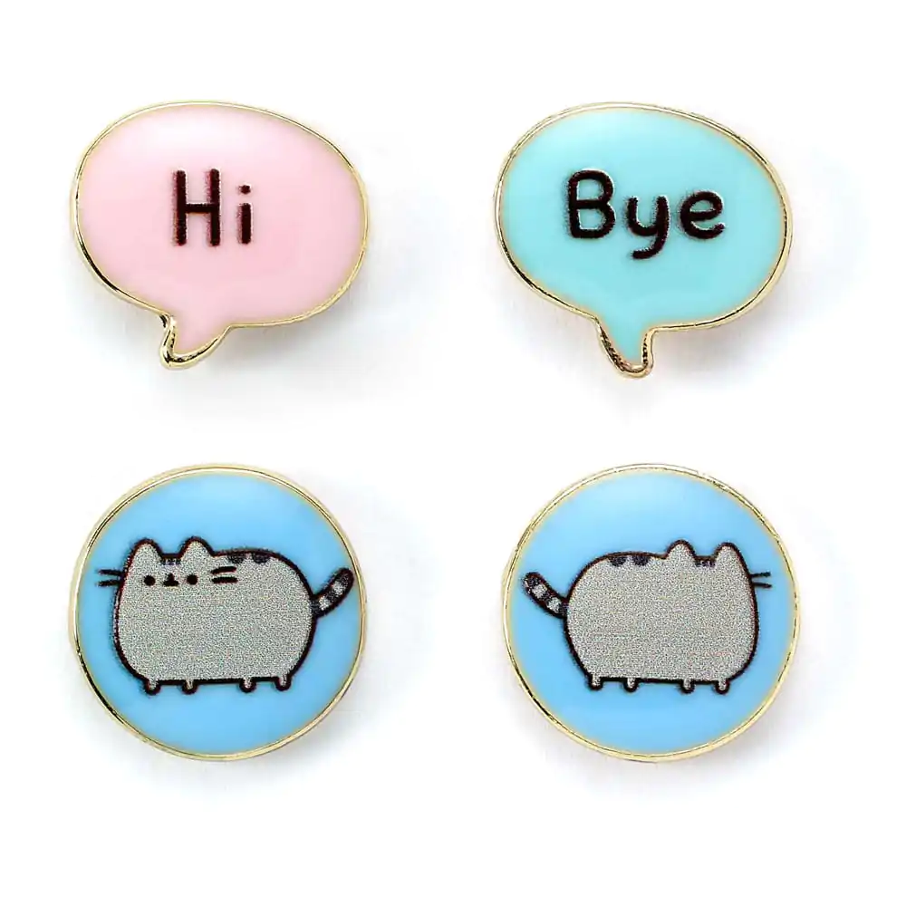 Pusheen kolczyki sztyfty dwupak "Hi , Bye" zdjęcie produktu