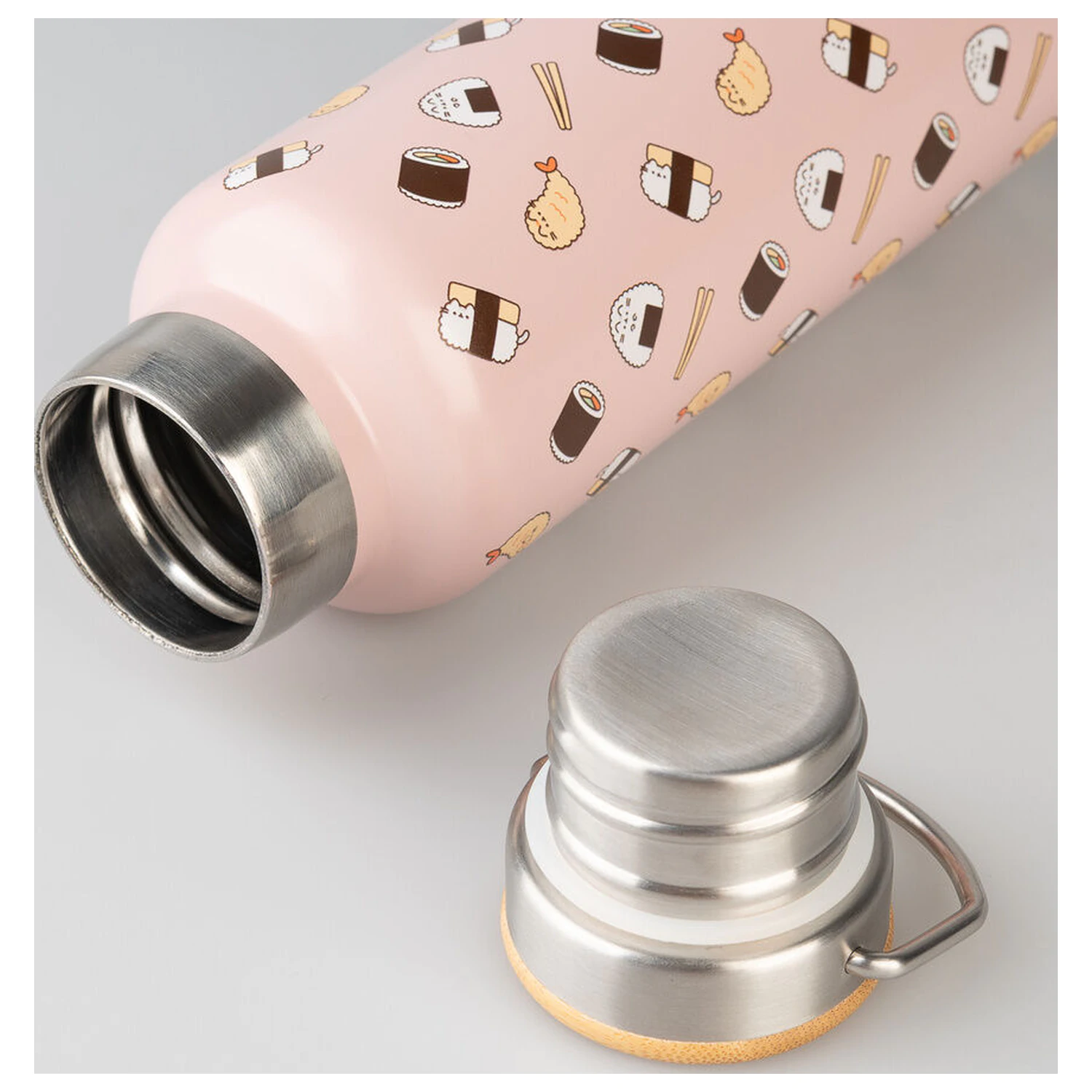 Pusheen Sushi Roll metaliczna butelka zdjęcie produktu