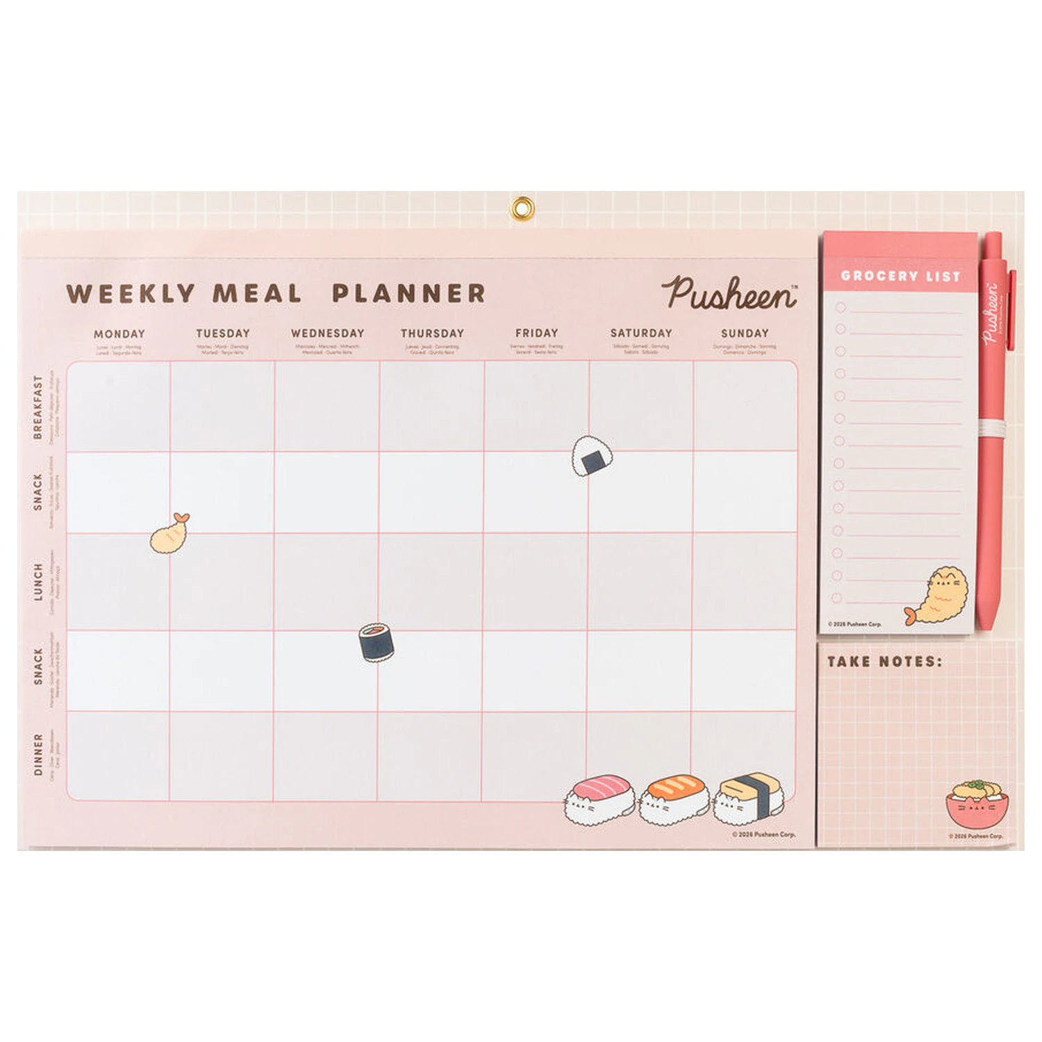 Pusheen Sushi Roll magnetyczny planer posiłków zdjęcie produktu