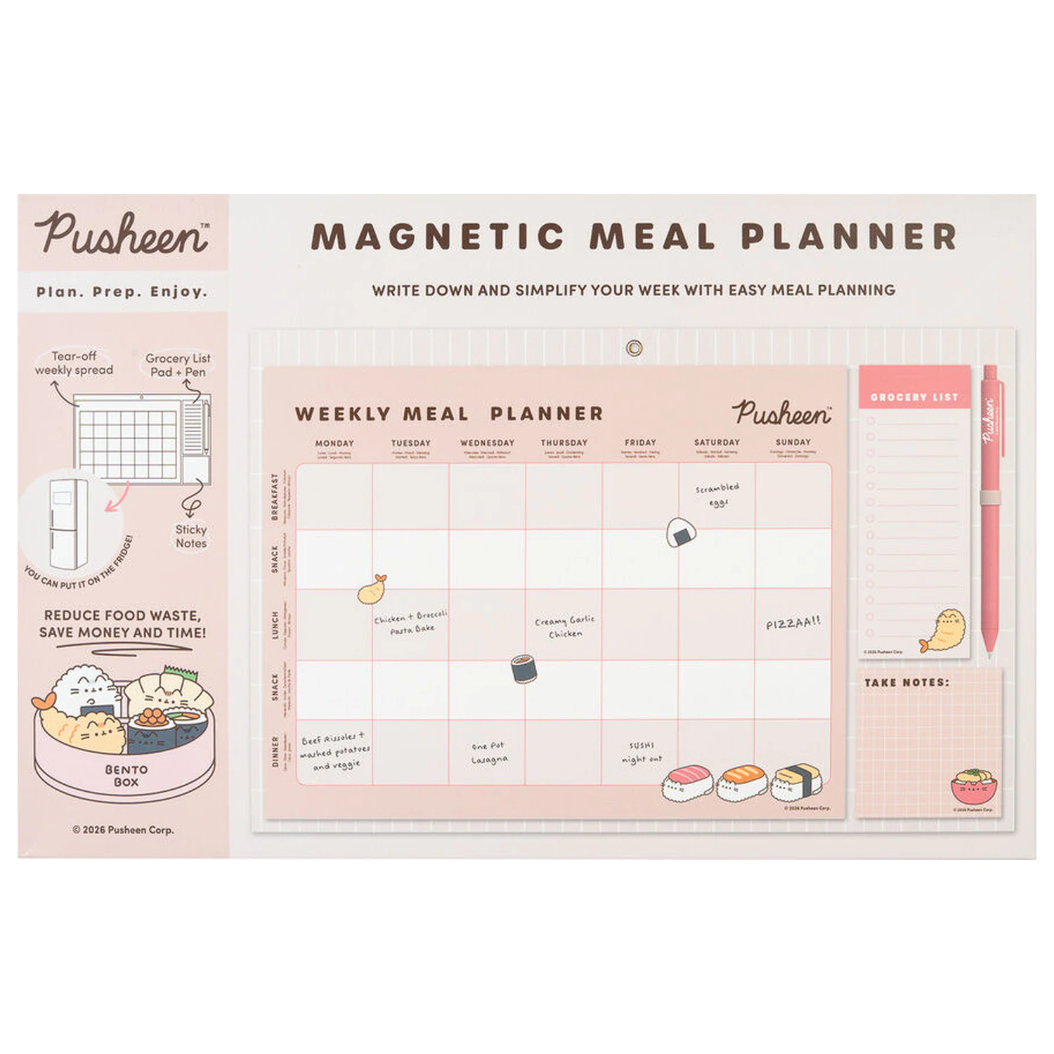 Pusheen Sushi Roll magnetyczny planer posiłków zdjęcie produktu