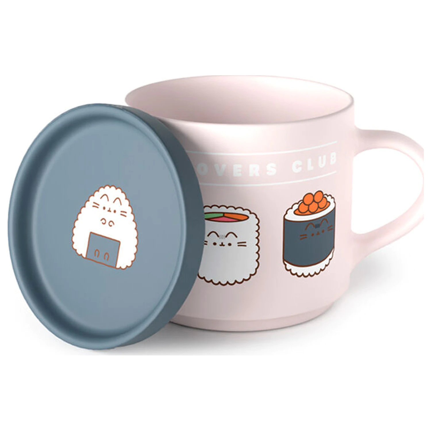 Kubek i zestaw podkładek z pokrywką Pusheen the Cat Sushi Lover zdjęcie produktu