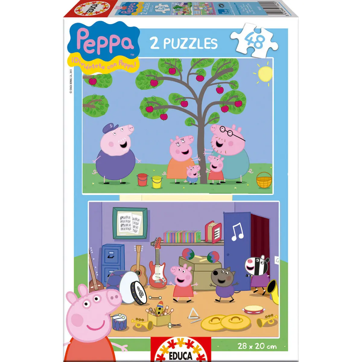 Puzzle Peppa Pig 2x48 elementów zdjęcie produktu