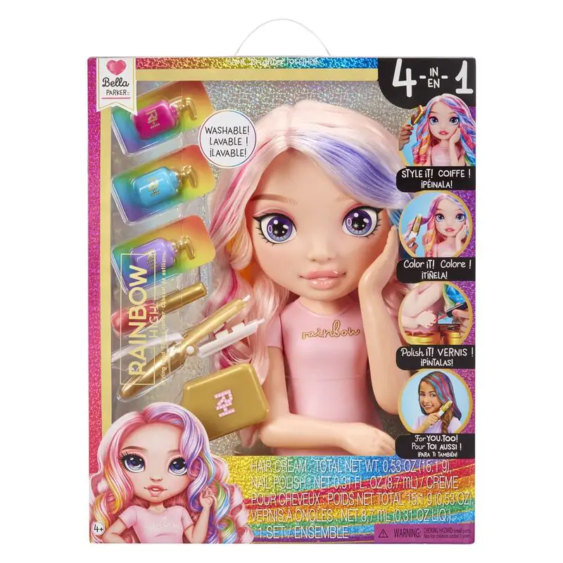 Rainbow High Bella Parker Głowa do stylizacji Playset zdjęcie produktu