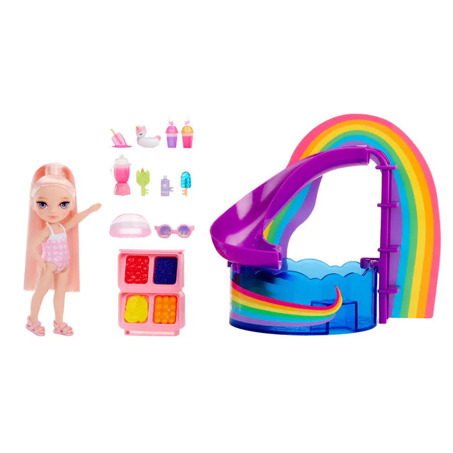 Rainbow High Little Pool Day with Blush zestaw i lalka zdjęcie produktu