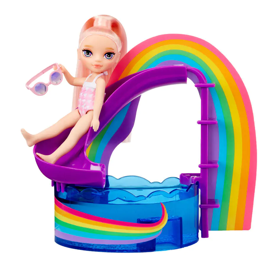 Rainbow High Little Pool Day with Blush zestaw i lalka zdjęcie produktu