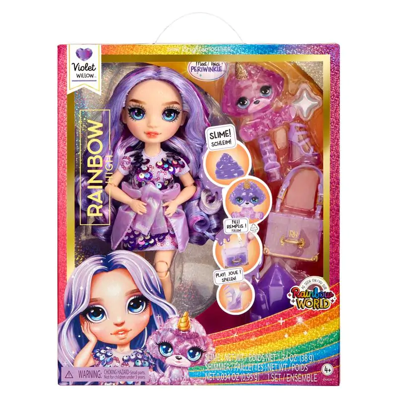 Rainbow High Rainbow World Violet lalka 25 cm zdjęcie produktu