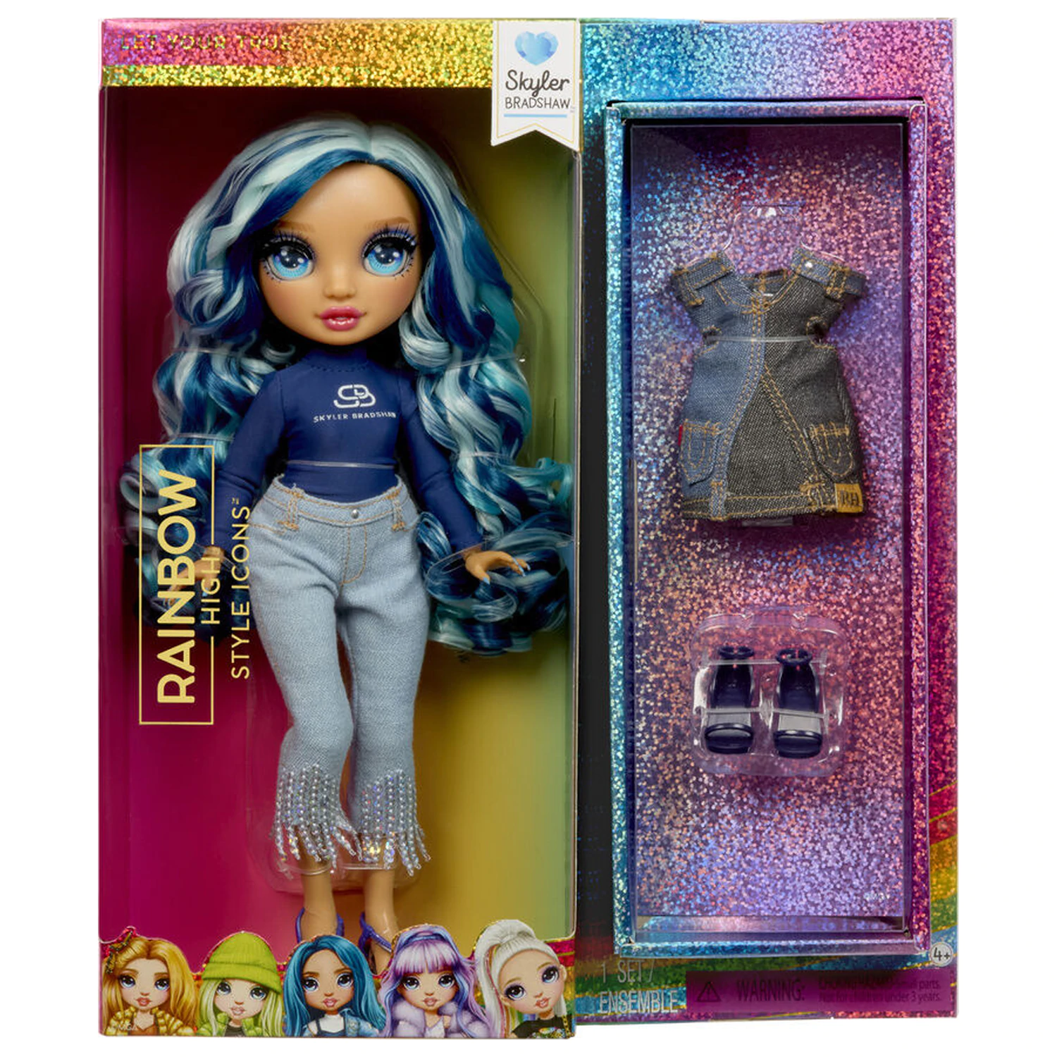 Rainbow High Style Icons Fashion Dolls Skyler lalka zdjęcie produktu